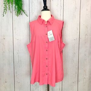 Gander Mountain• Peach Sleeveless  Blouse XXL NWT